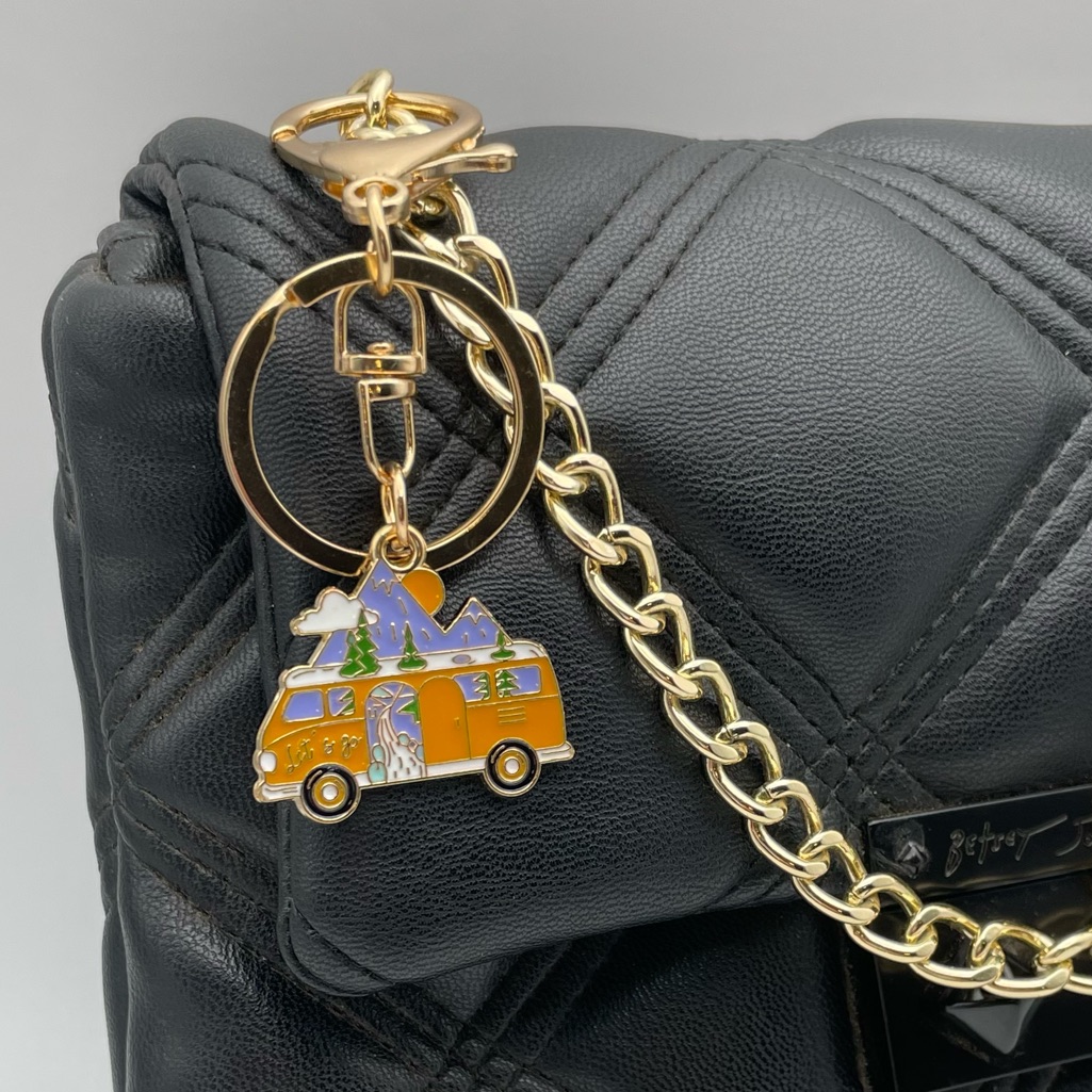 Ramblin Van  Adventure Camper  Bag Charm  Keychain Brand New